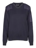 Breim natogenser v-hals, unisex, mørk marine