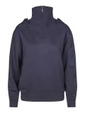 Birk natogenser interlock, unisex, mørk marine